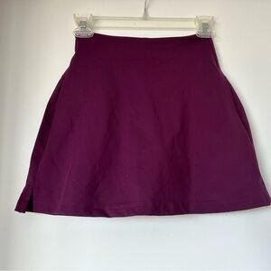 Girlfriend collective sport skort in plum